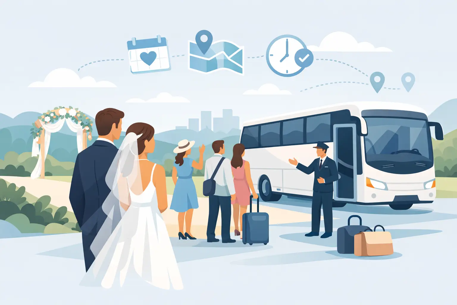 How to Plan Wedding Shuttle Service for Guests
