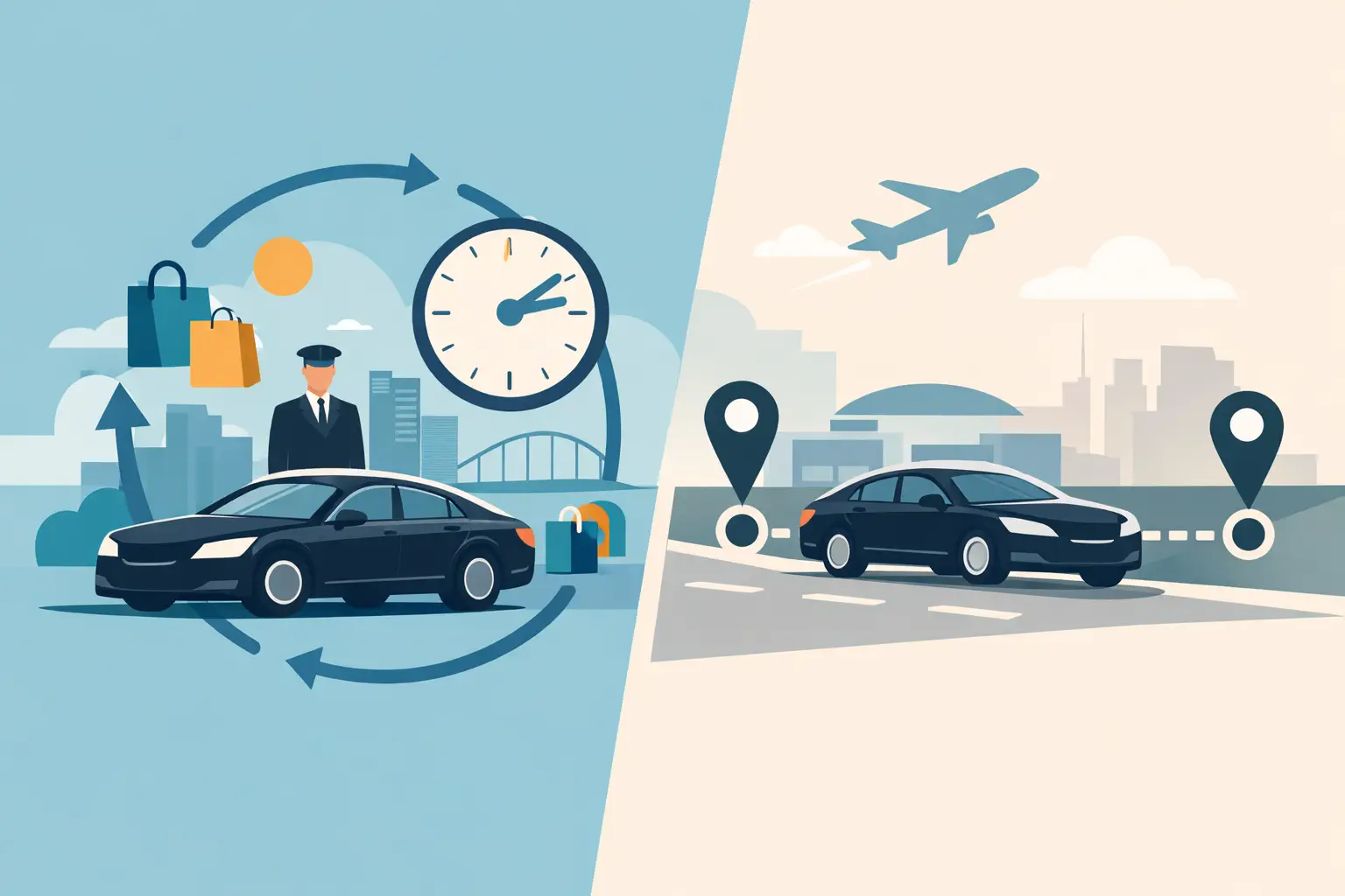 Hourly Car Service Versus Point-to-Point Rides