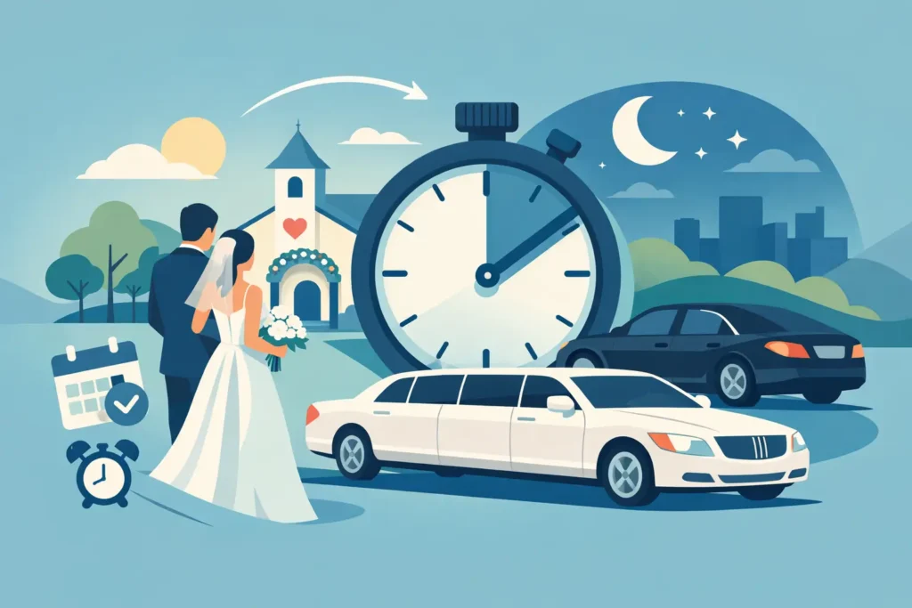 When Should Wedding Transportation Arrive?